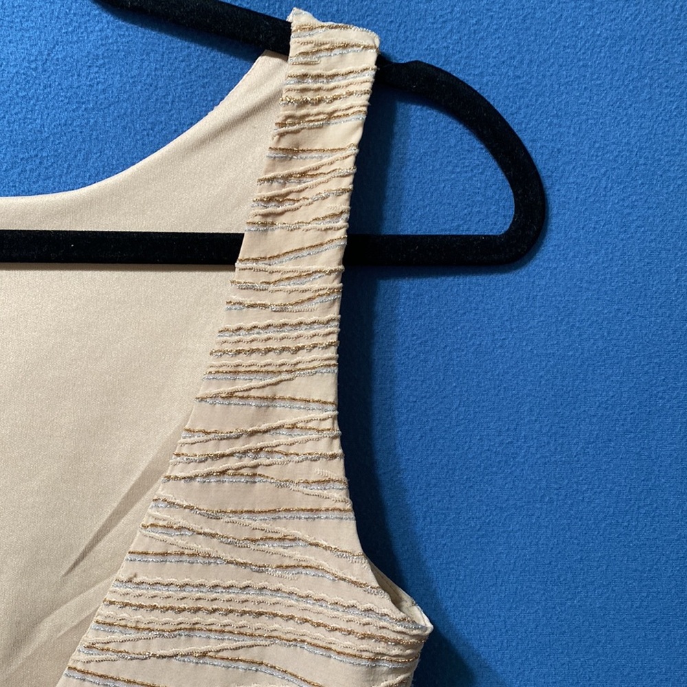 Open back lurex shine top half lining and side slits used size M Hotkiss - Picture 7 of 16